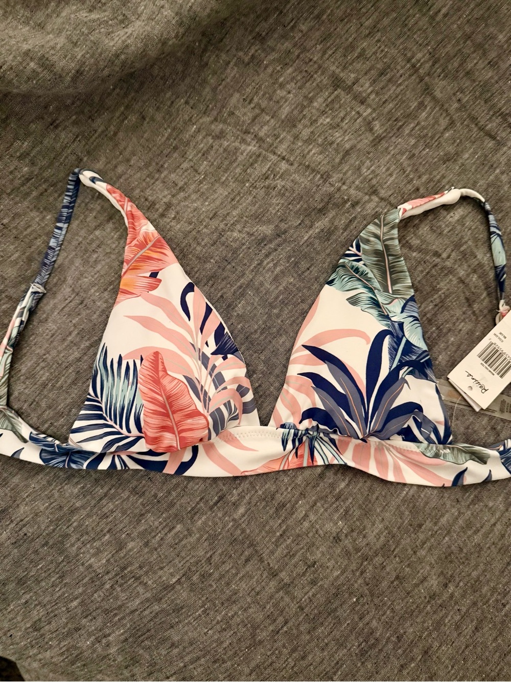 NWT | Raisins ‘Not So Bora Bora’ Printed Bikini Top | size S